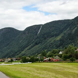 Nabij de staafkerk van Vikøyri.