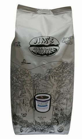 Coffee Jim's Organic Coffee Beans, French Roast Decaf OG2 1 lb. (Pack of 4) Save