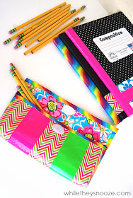 Duck Tape Notebooks with Pencil Holder - Come Together Kids