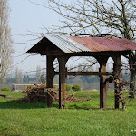 Ferme de Fontenelle : métier à ferrer les bœufs