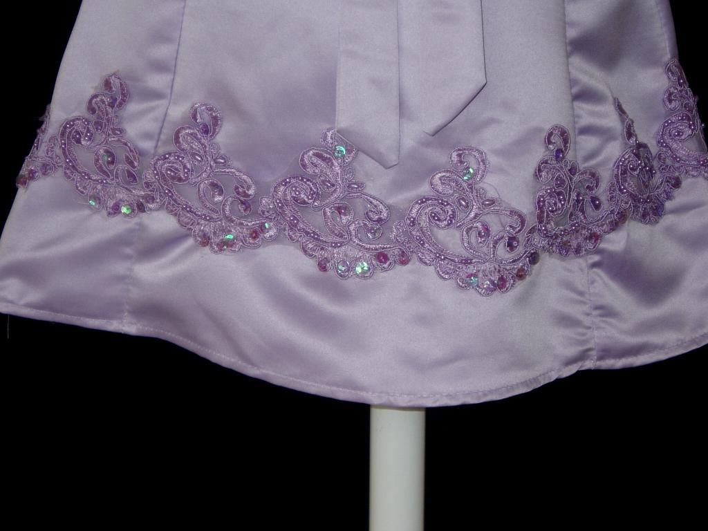 Tiaras - Chinese Dresses - Cinda Lilac Satin Wedding Party Bridesmaid