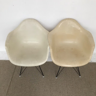 Eames + Herman Miller 1959 Fiberglass Shell Chair Pair #1