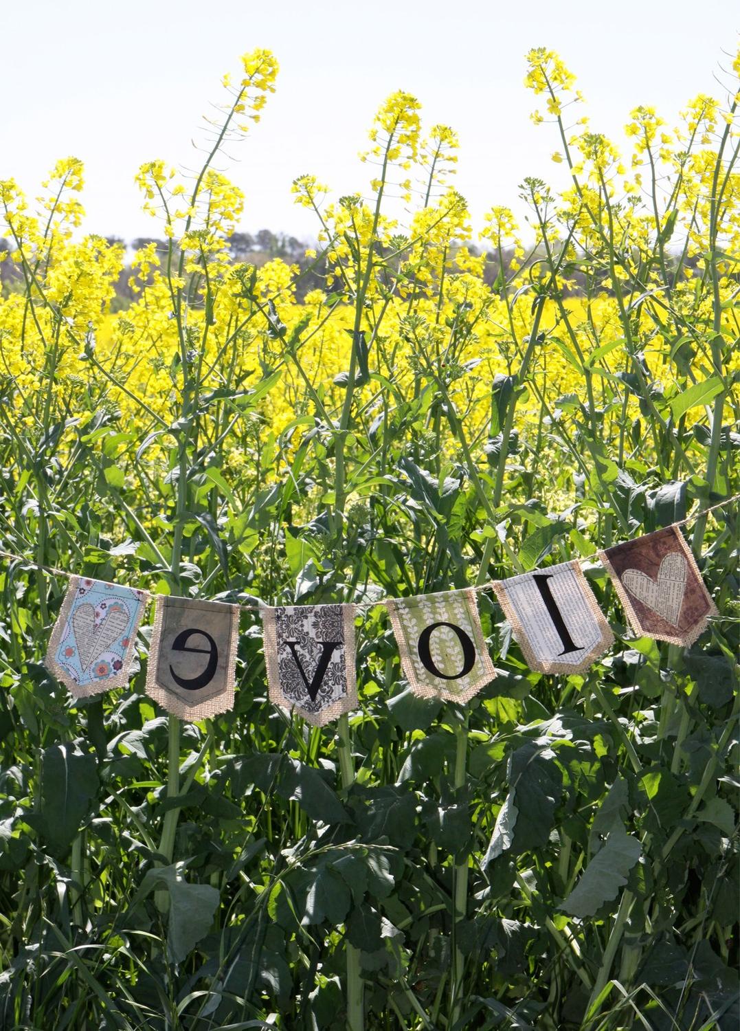 Custom Burlap Banner six