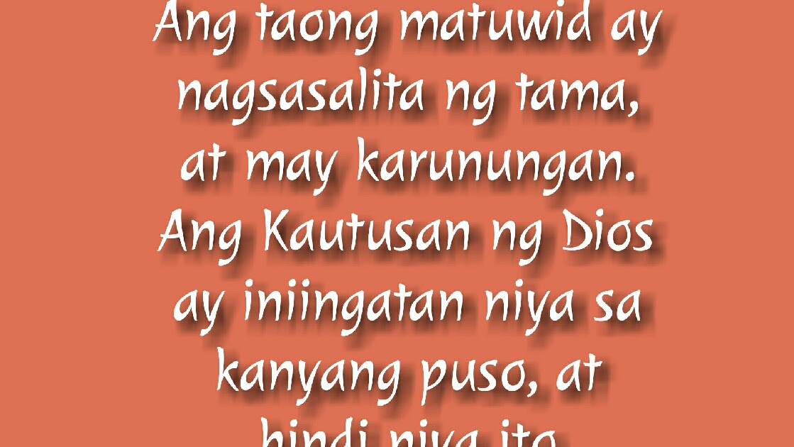 Tagalog Bible Verses