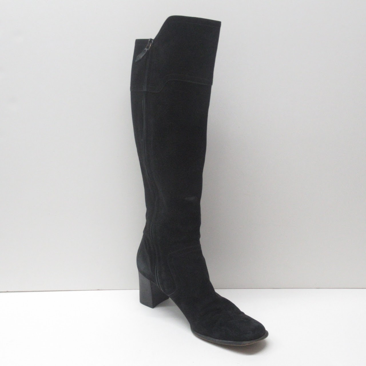 Hermès Suede Knee-High Boots