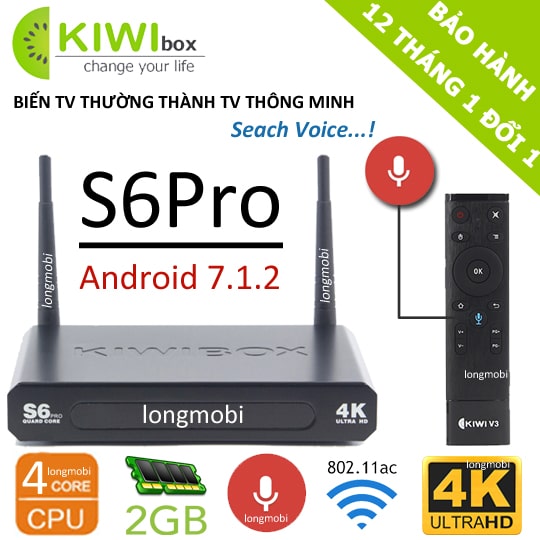 Tv box kiwi s6 pro