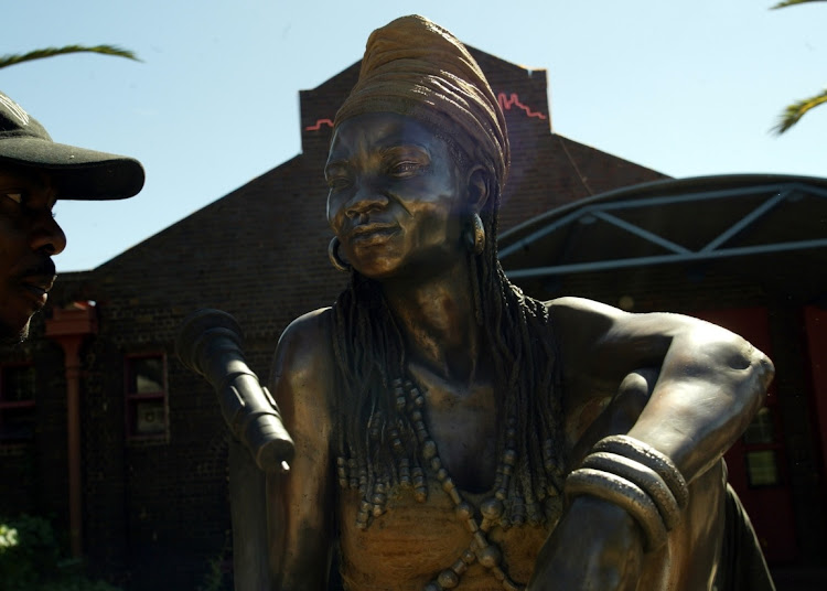 The much-loved statue of Brenda Fassie is displayed in Newtown, Johannesburg, in 2006, the year it was unveiled under the auspices of the Sunday Times Heritage Project. After undergoing repairs, it is back at a new home nearby.