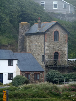 Porthtowan former Wheal Lushington mine engine house which has been converted into a  residential property