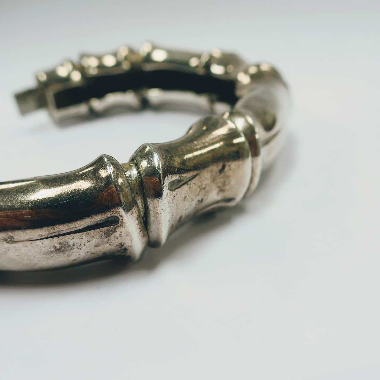 Sterling Silver Bamboo  Bracelet