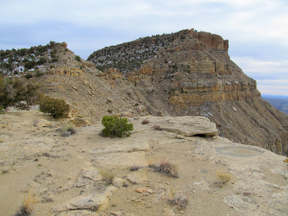 View south along the top ridge of the Book Cliffs