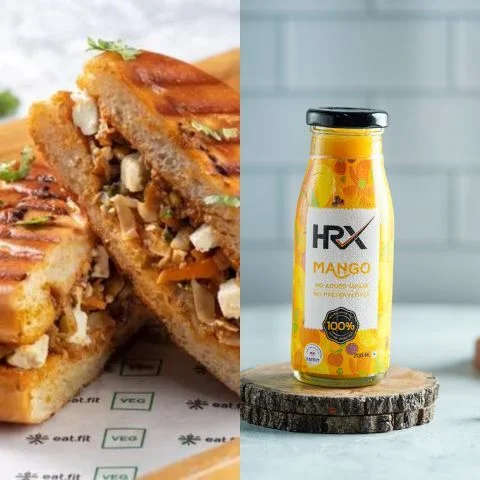 Butter Paneer Kulcha Burger (Whole Wheat) + Mango (200ml)