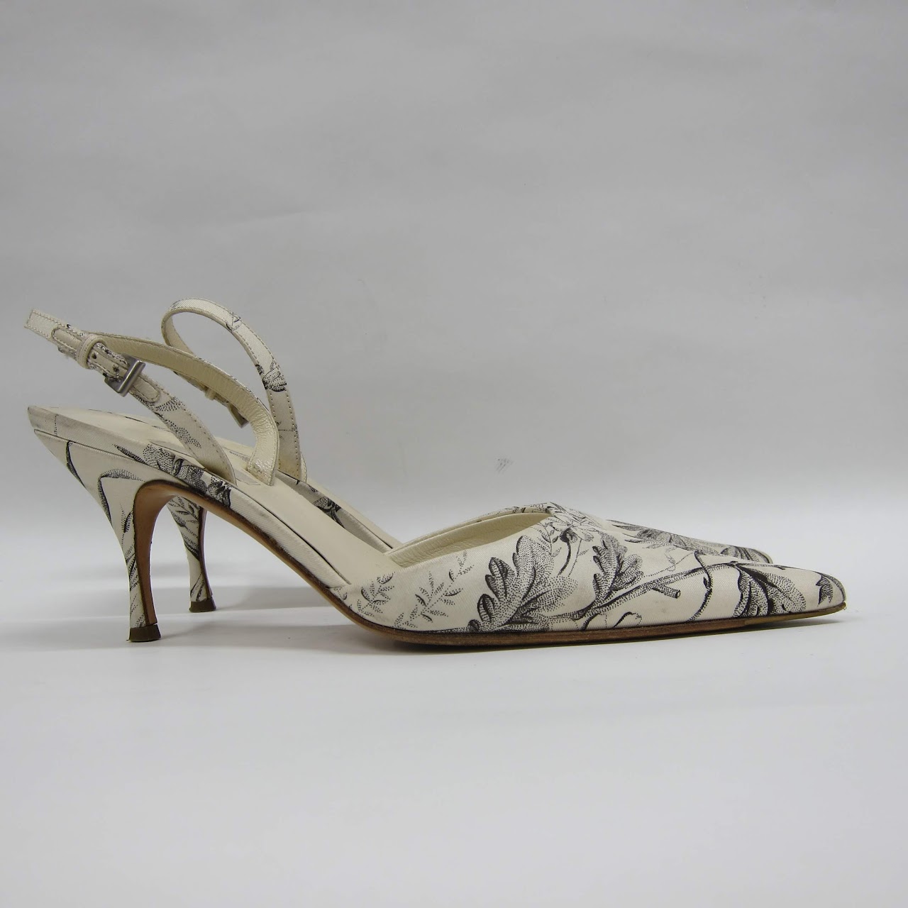 Prada Toile de Joie Slingbacks