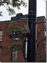 Burlington Ben and Jerry's street sign