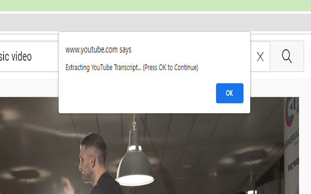 Youtube Transcript Extractor chrome extension