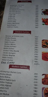 Khismat Restaurant menu 5