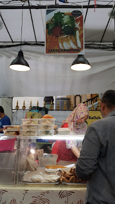 The intriguingly-named laksa kampong had extra thick laksa noodles.