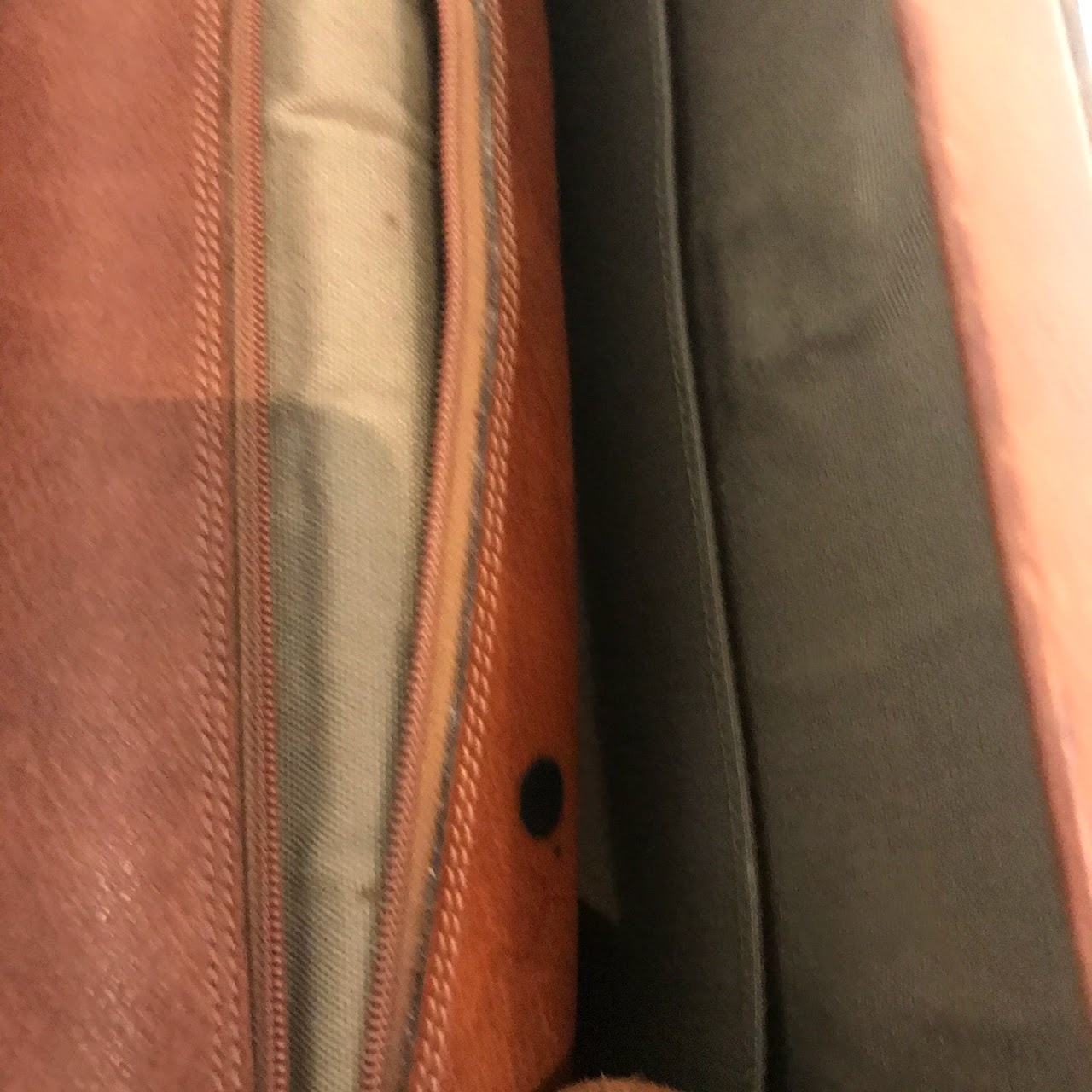 Longchamp Vintage Leather Briefcase