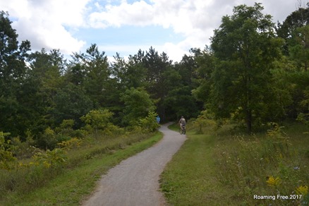 Along the bike trail