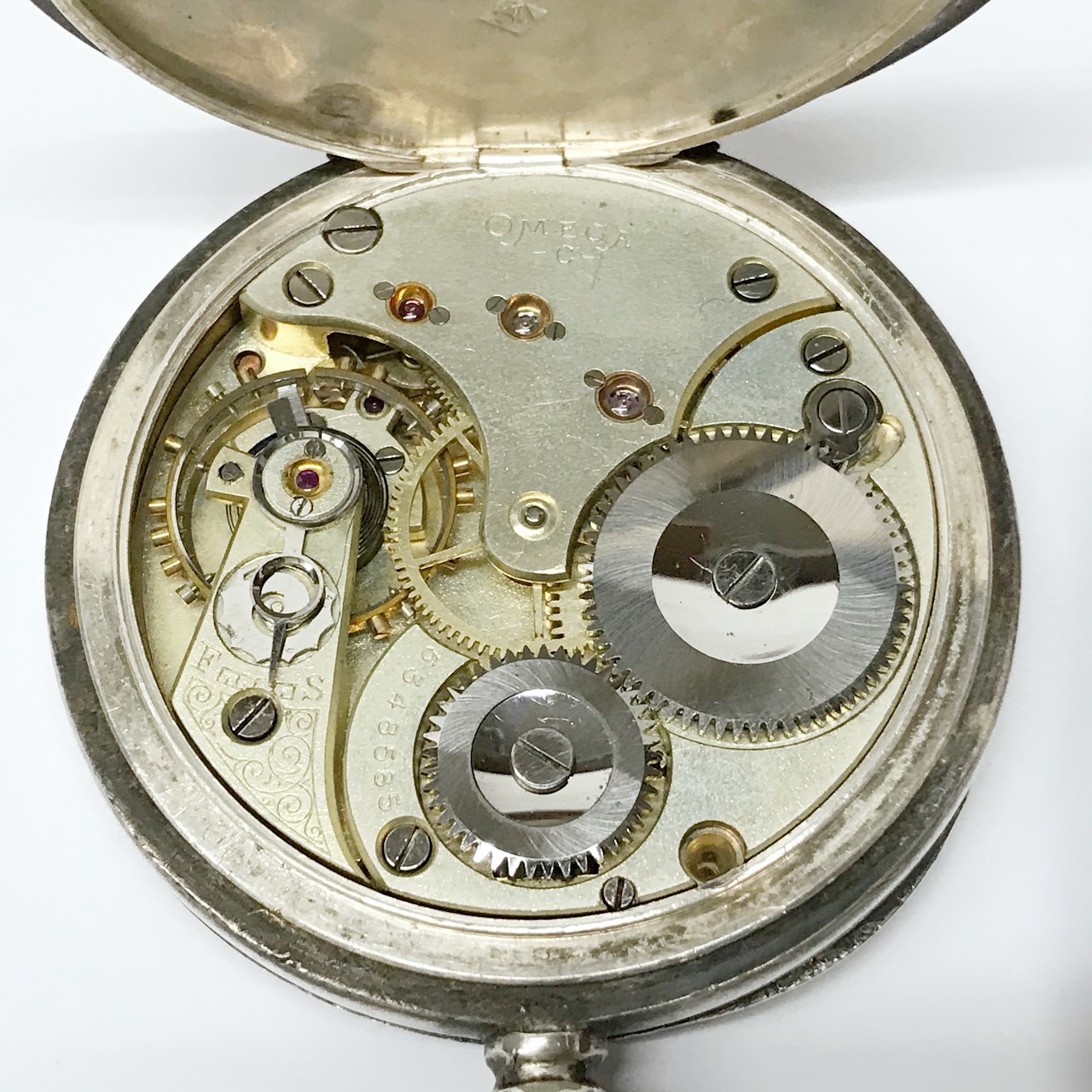 Omega Sterling Silver Pocket Watch