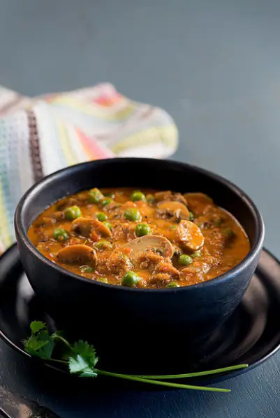 Mushroom Matar Masala