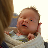 Check out that dimple! Rhys, 2 weeks