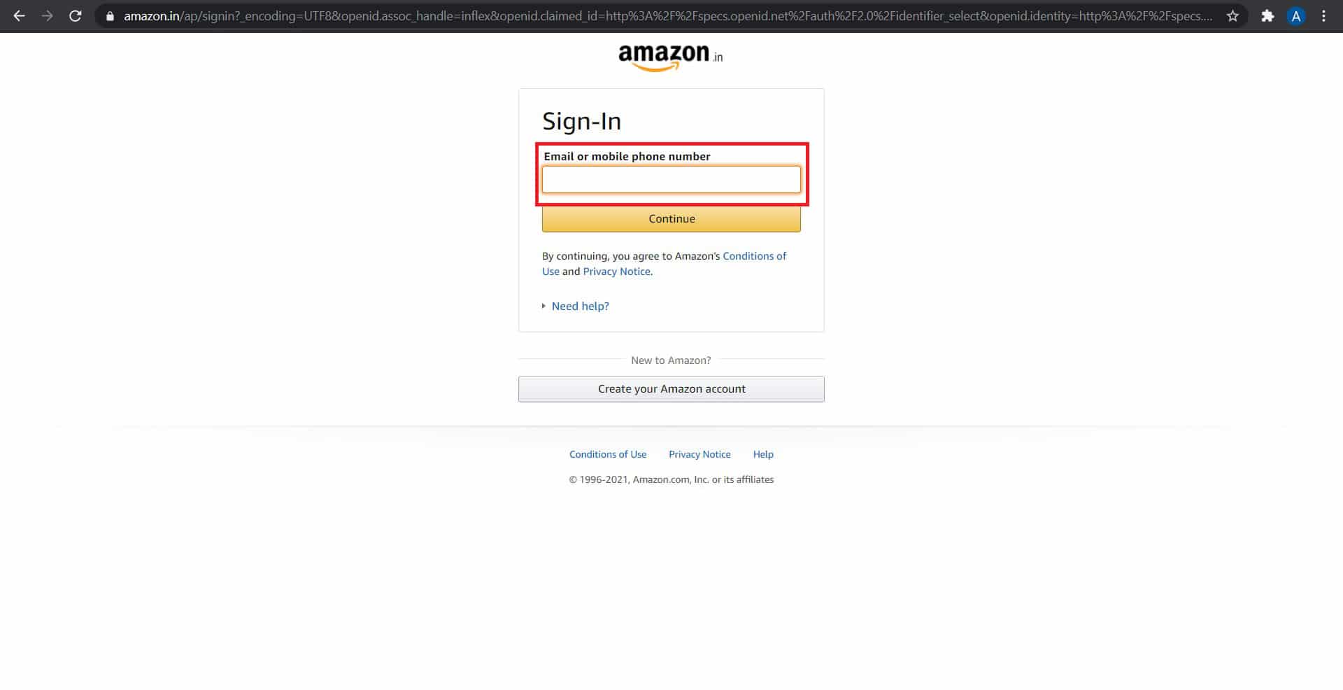 Inicie sesión en su cuenta de compras de Amazon |  Cómo configurar el PIN de video de Amazon Prime