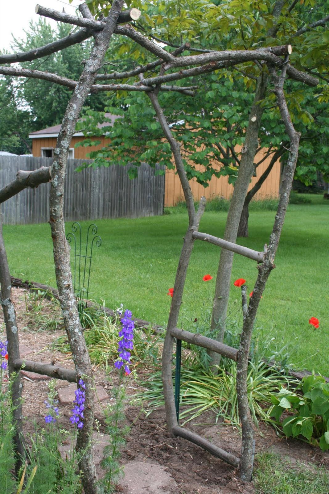 build a rustic garden arch