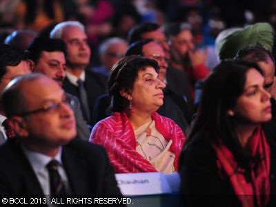 Kiran Walia is all ears at the Times of India Social Impact Awards, held in Delhi. 