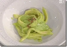 Scialatielli con piselli, carciofi e taleggio