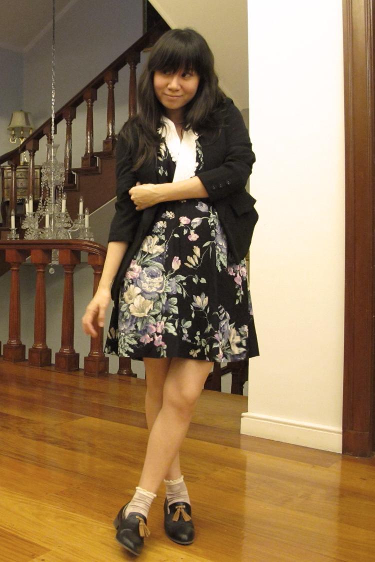 floral dress: vintage