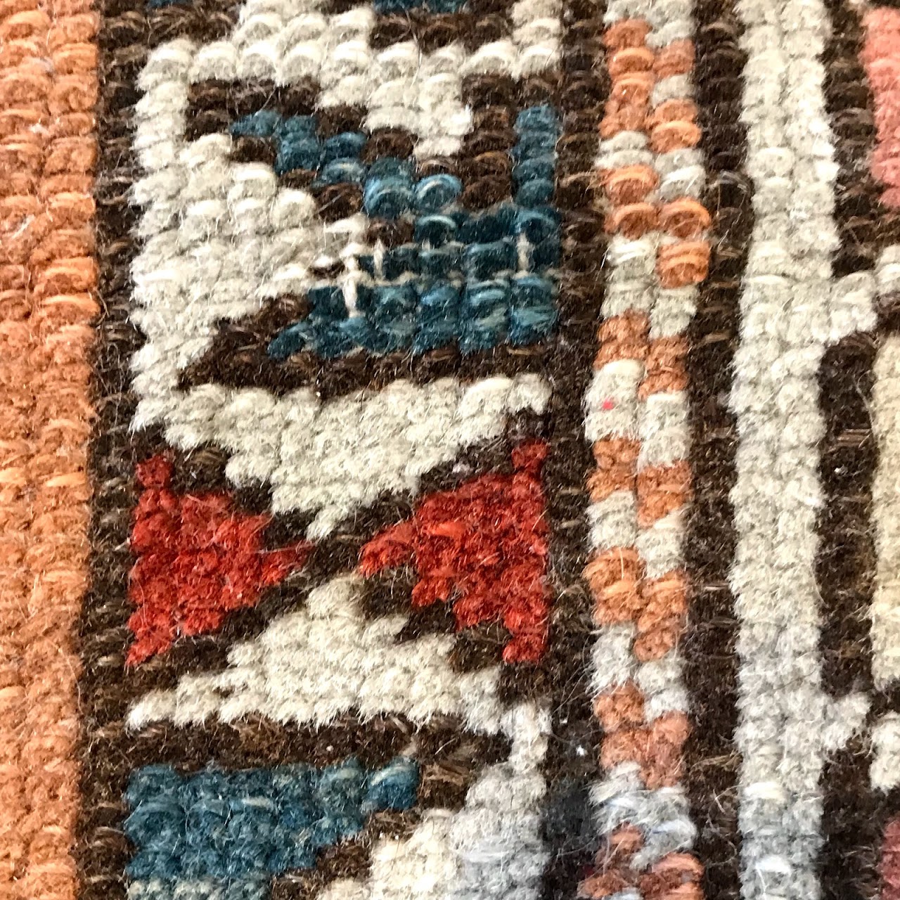 Wool Geometric Small Area Rug