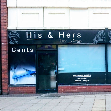 His & Hers Barbers logo