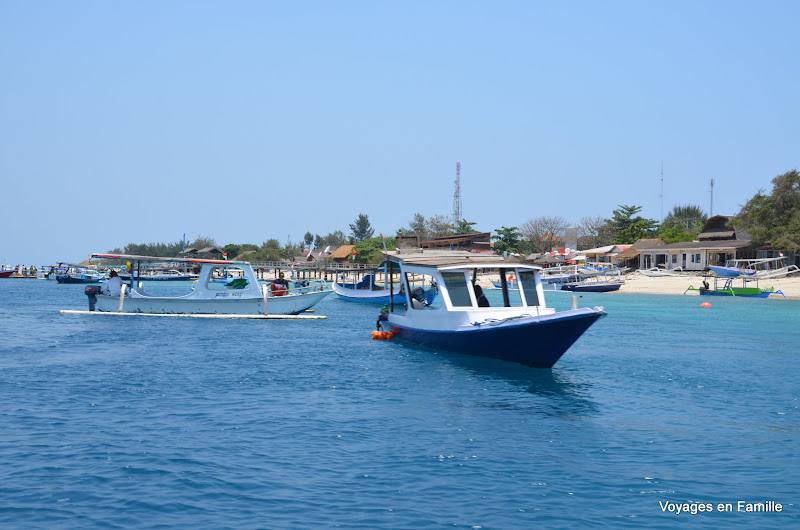 Arrival on Gili Air