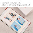 Album ảnh 6x9 đựng 200 ảnh, mẫu Gấu và em bé tấm bìa cứng siêu đẹp tại In Ảnh Theo Yêu Cầu