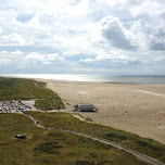 Texel northern beach from the lighthouse in Texel, Netherlands 