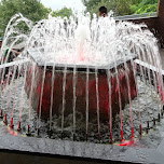 cute little fountain at the N Seoul tower in Korea in Seoul, South Korea 