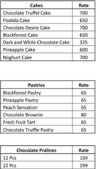 Cakewalk - Radisson Noida menu 2