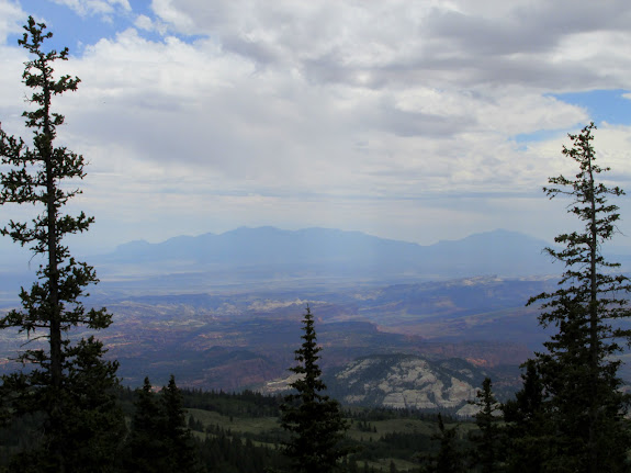 View over Capitol Reef toward the Henrys