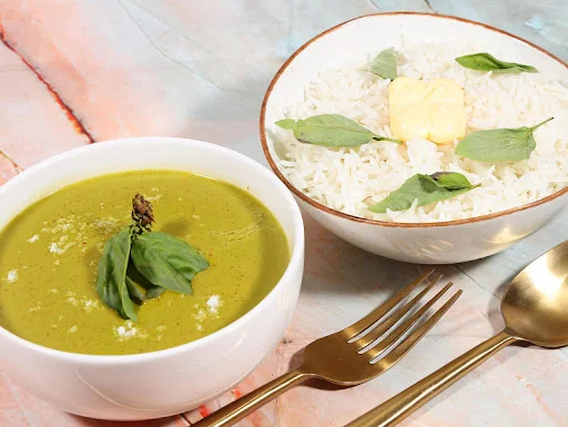 Veg Green Thai Curry [500 Ml] With Rice [750 Ml]