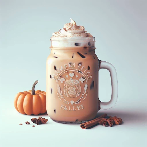 Pumpkin Spice Iced Latte [450 Ml Mason Jar]