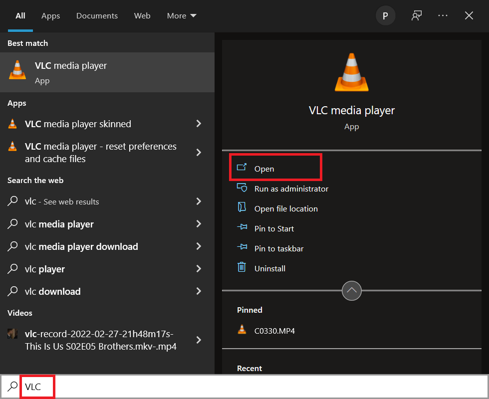 abre el reproductor multimedia vlc.  Cómo convertir M4B a MP3 en Windows 10