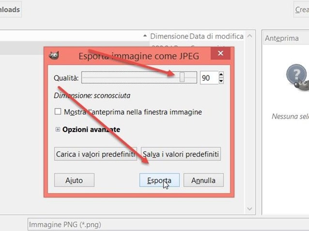 esportare-immagine-gimp