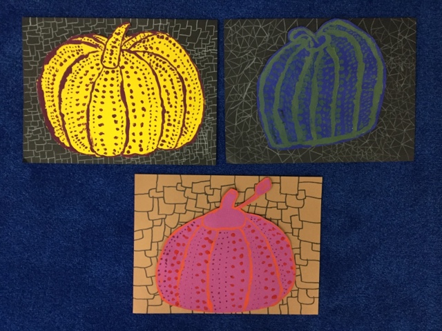 5th Grade – Yayoi Kusama's Pumpkins – In the K-8 Art Studio with