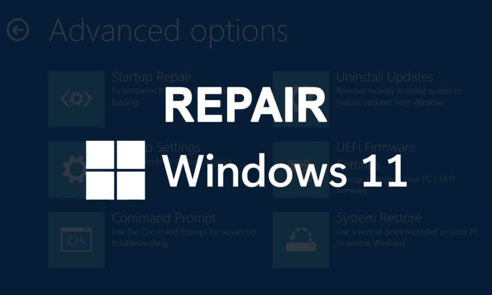 Cómo reparar Windows 11