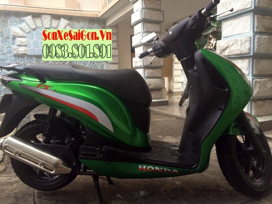 Mẫu sơn xe Honda Ps xanh đen