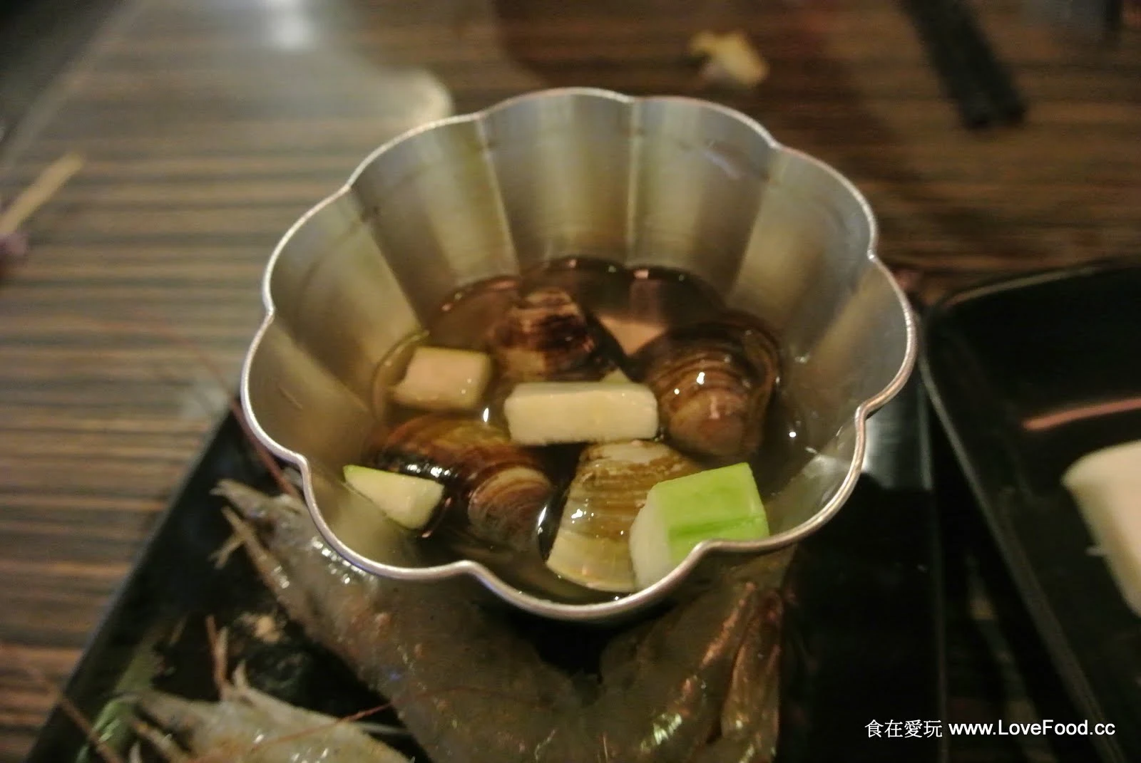 海鹽烤蝦熟透通紅鮮美肉質