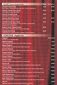 Hotel Raviraj menu 6