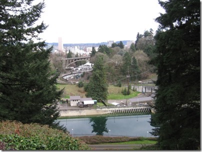 IMG_2652 View of Vista Bridge & Downtown Portland from Washington Park in Portland, Oregon on February 27, 2010