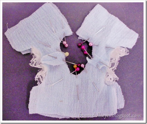 Cute yosd ball jointed doll dress tutorial.