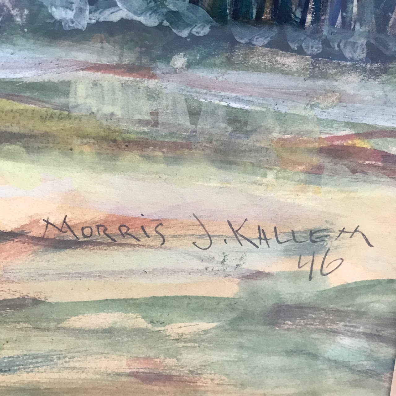 Morris J. Kallem Signed Watercolor Painting